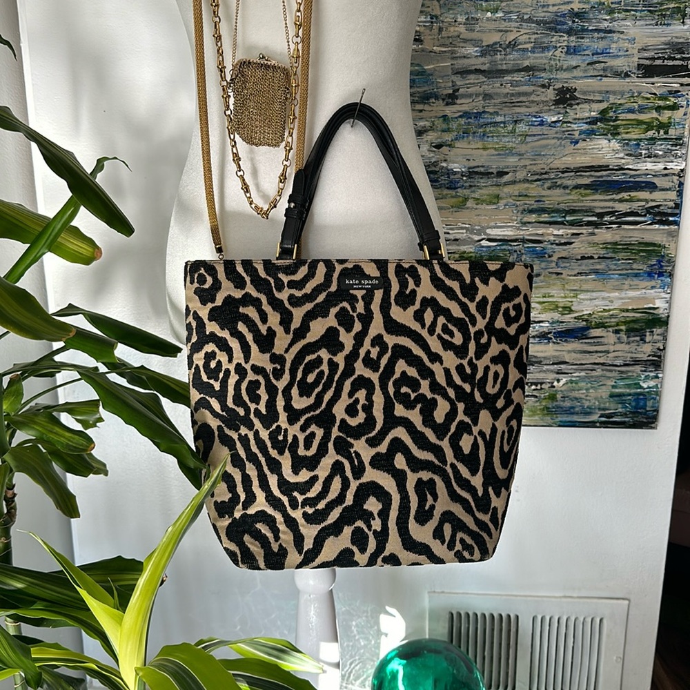 Vintage Kate Spade Animal Print Tote